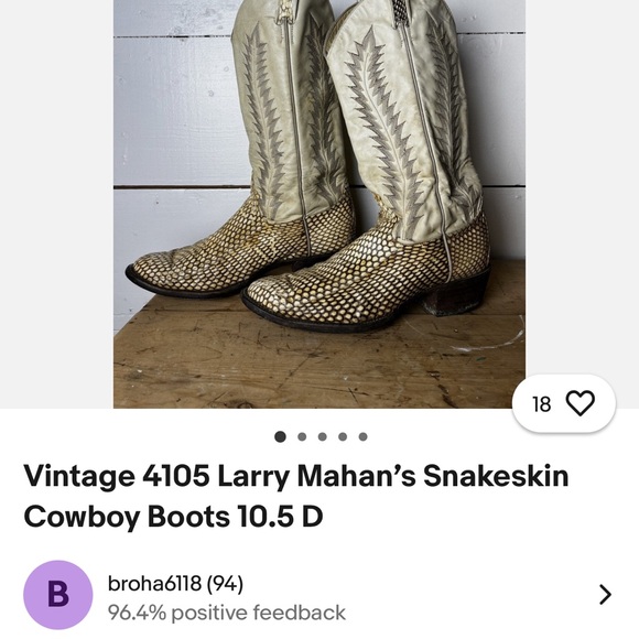 Larry Mahan’s Snake Boots - Picture 6 of 6